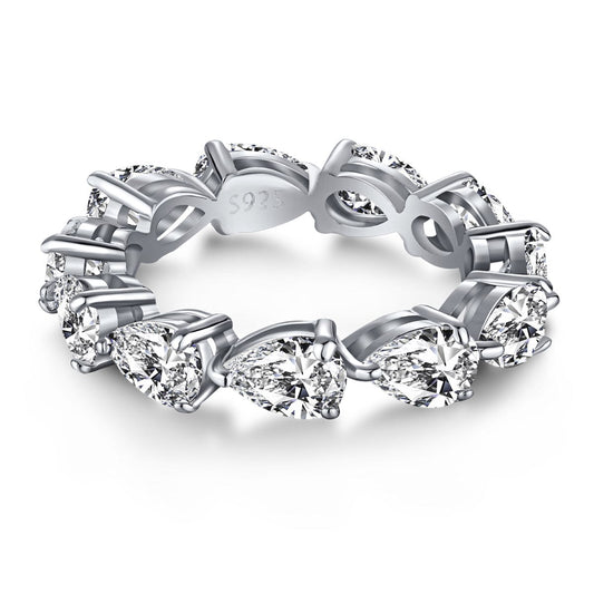 [ELAN LUXE]Exquisite Pear Cut Tennis Ring