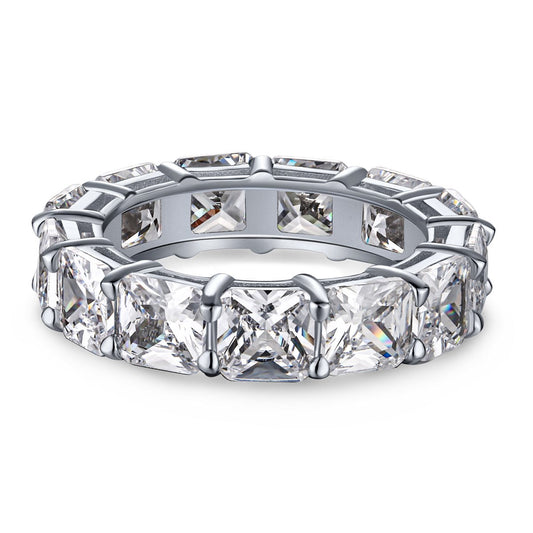 [ELAN LUXE]Elegant Princess Cut Tennis Ring