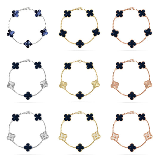 [ELAN LUXE]CLOVER 5 MOTIF PIETERSITE BRACELET COLLECTION