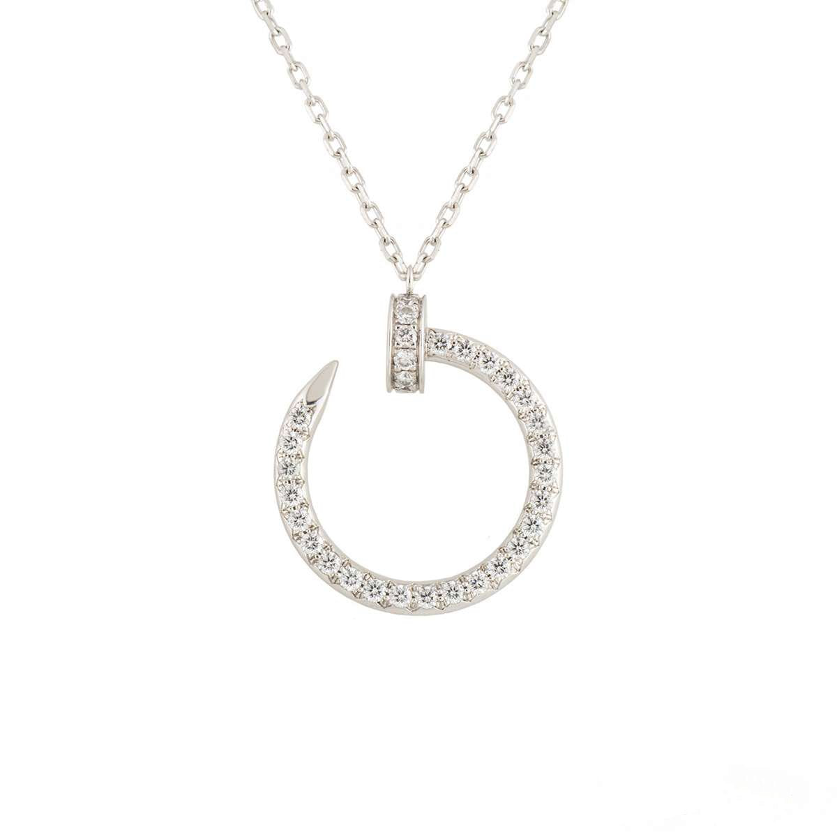 [ELAN LUXE]JUSTE NECKLACE SILVER DIAMONDS