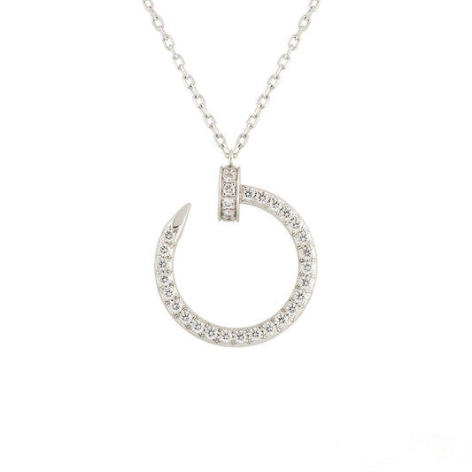 [ELAN LUXE]JUSTE NECKLACE SILVER DIAMONDS