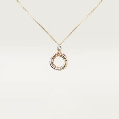 [ELAN LUXE]TRINITY  NECKLACE 1 DIAMOND