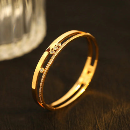 [ELAN LUXE]Move Romane Diamond Bangle Bracelet