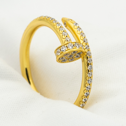 [ELAN LUXE]JUSTE RING 1.8MM GOLD DIAMONDS