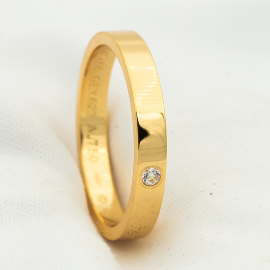 [ELAN LUXE]LOVE RING 4MM 1 DIAMOND