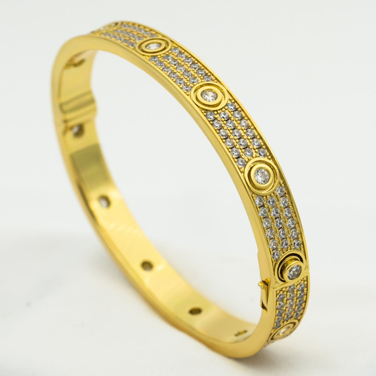 [ELAN LUXE]LOVE BRACELET 6.1MM DIAMOND-PAVED 10 BIG DIAMONDS
