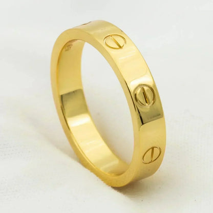 [ELAN LUXE]LOVE RING 4MM 1 DIAMOND GOLD