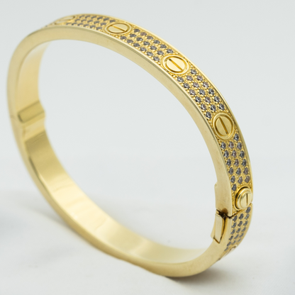 [ELAN LUXE]LOVE BRACELET 6.1MM DIAMOND-PAVED