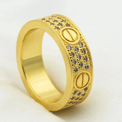 [ELAN LUXE]LOVE RING 5.5MM DIAMONDS PAVED