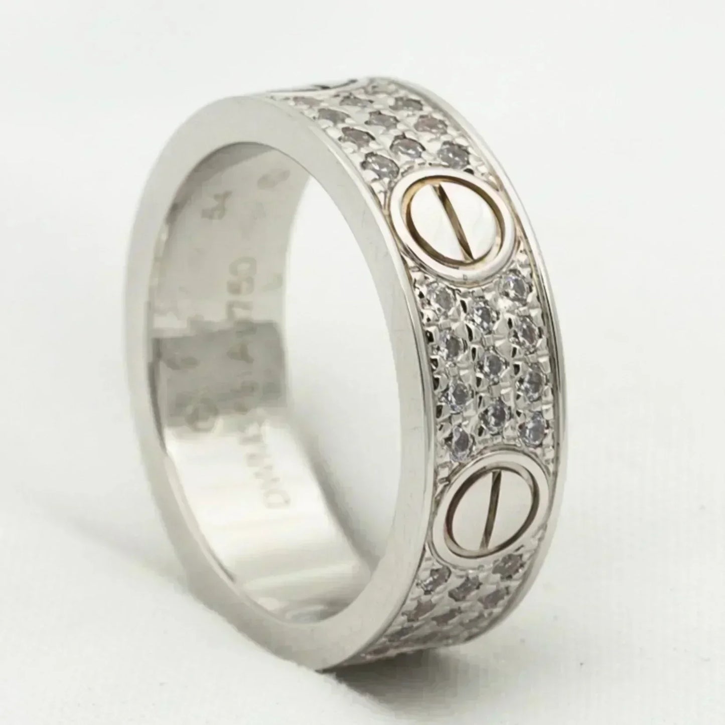[ELAN LUXE]LOVE RING 5.5MM DIAMONDS PAVED