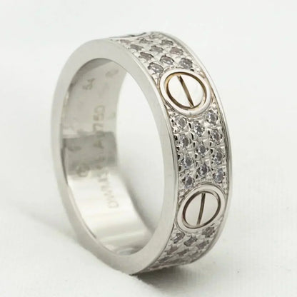 [ELAN LUXE]LOVE RING 5.5MM DIAMONDS PAVED