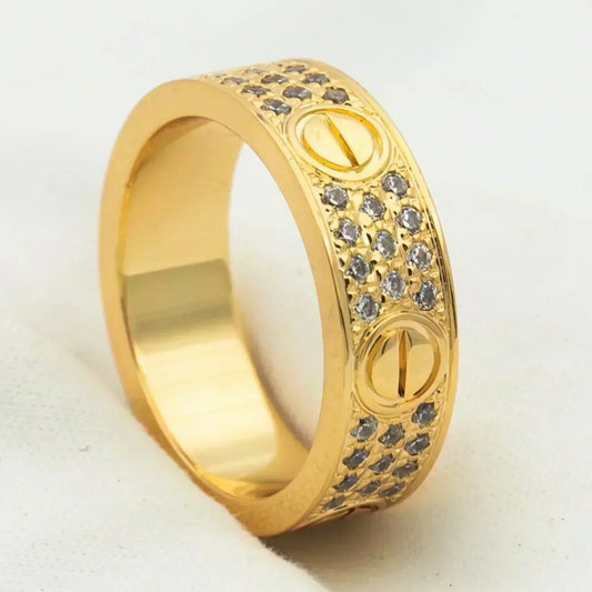 [ELAN LUXE]LOVE RING 5.5MM DIAMONDS PAVED