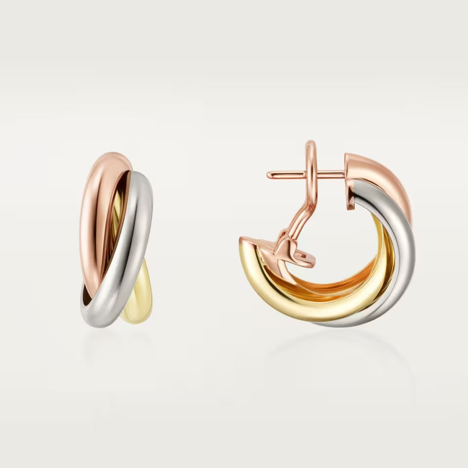 [ELAN LUXE]TRINITY ON DIAMOND CLASSIC EARRINGS