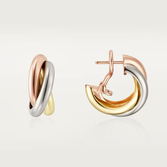 [ELAN LUXE]TRINITY ON DIAMOND CLASSIC EARRINGS
