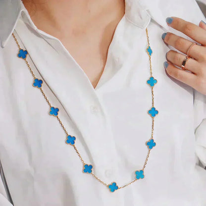 [ELAN LUXE]CLOVER 20 MOTIFS TURQUOISE GOLD