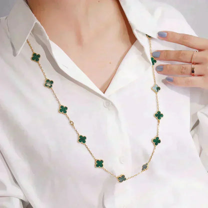 [ELAN LUXE]CLOVER 20 MOTIFS MALACHITE GOLD