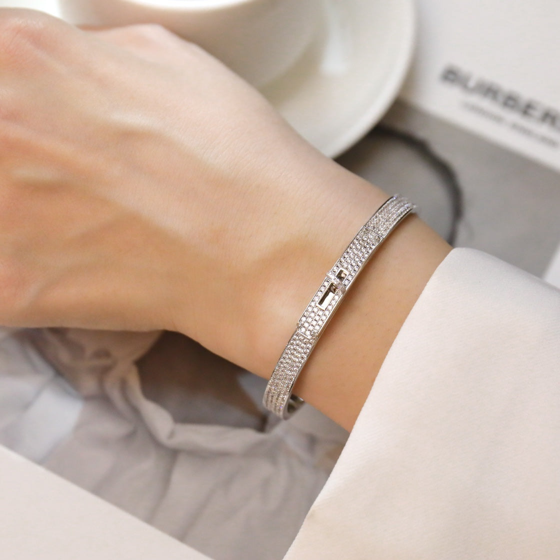 [ELAN LUXE]KELLY BRACELET DIAMOND PAVED