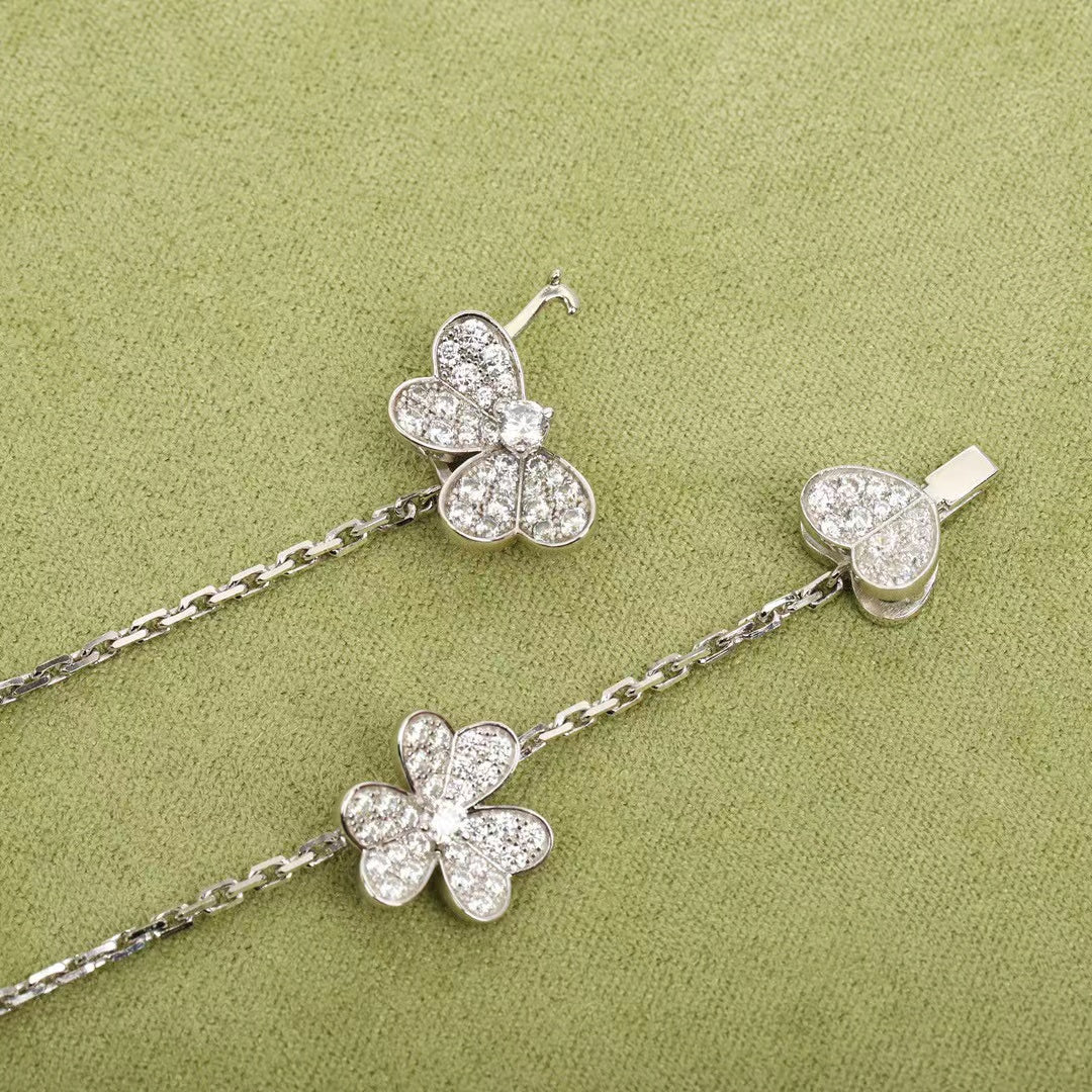[ELAN LUXE]FRIVOLE SILVER 9 FLOWERS NECKLACE