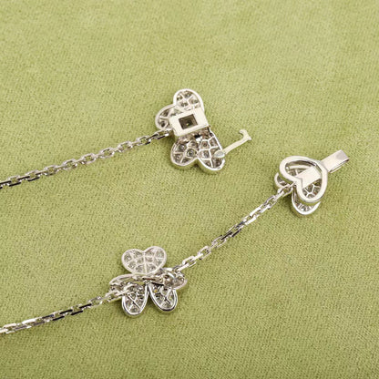 [ELAN LUXE]FRIVOLE SILVER 9 FLOWERS NECKLACE