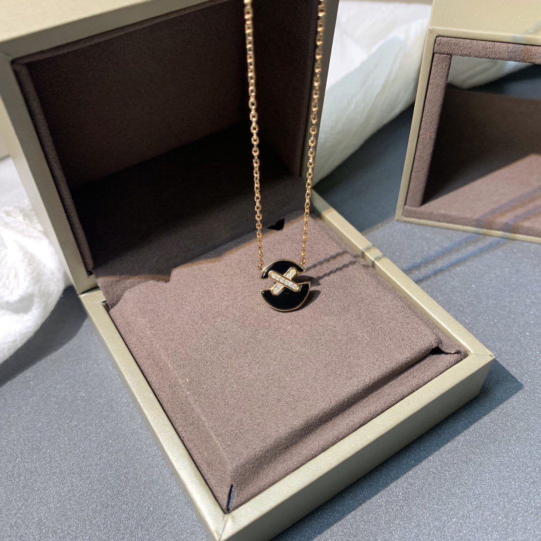 [ELAN LUXE]JEUX DE PINK GOLD DIAMOND NECKLACE