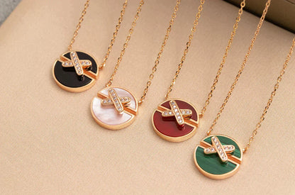 [ELAN LUXE]JEUX DE ROSE GOLD DIAMOND NECKLACE