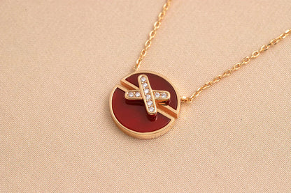 [ELAN LUXE]JEUX DE ROSE GOLD DIAMOND NECKLACE