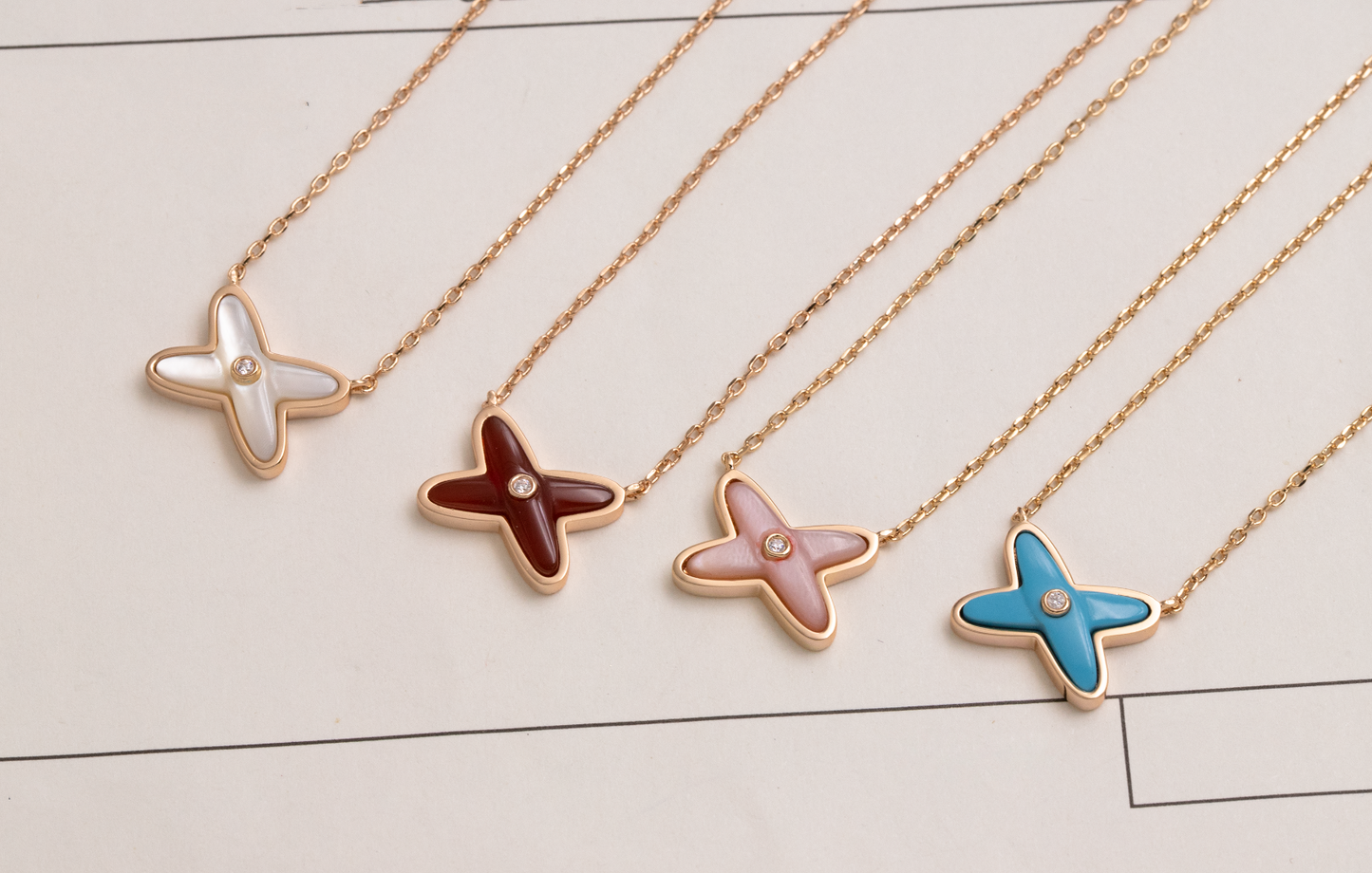 [ELAN LUXE]JEUX DE NECKLACE 1 DIAMOND