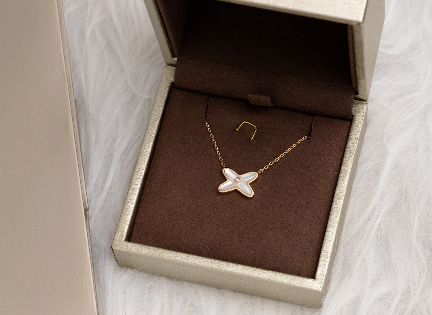 [ELAN LUXE]JEUX DE NECKLACE 1 DIAMOND