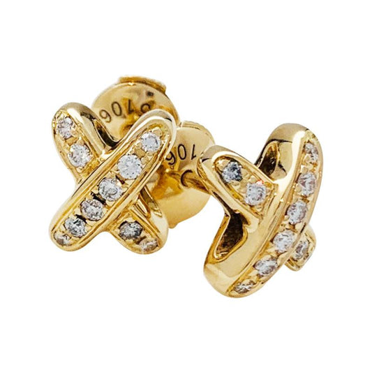[ELAN LUXE]JEUX DE GOLD DIAMOND EARRINGS