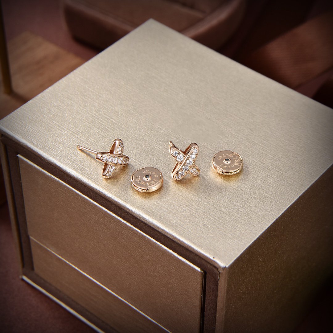 [ELAN LUXE]JEUX DE GOLD DIAMOND EARRINGS