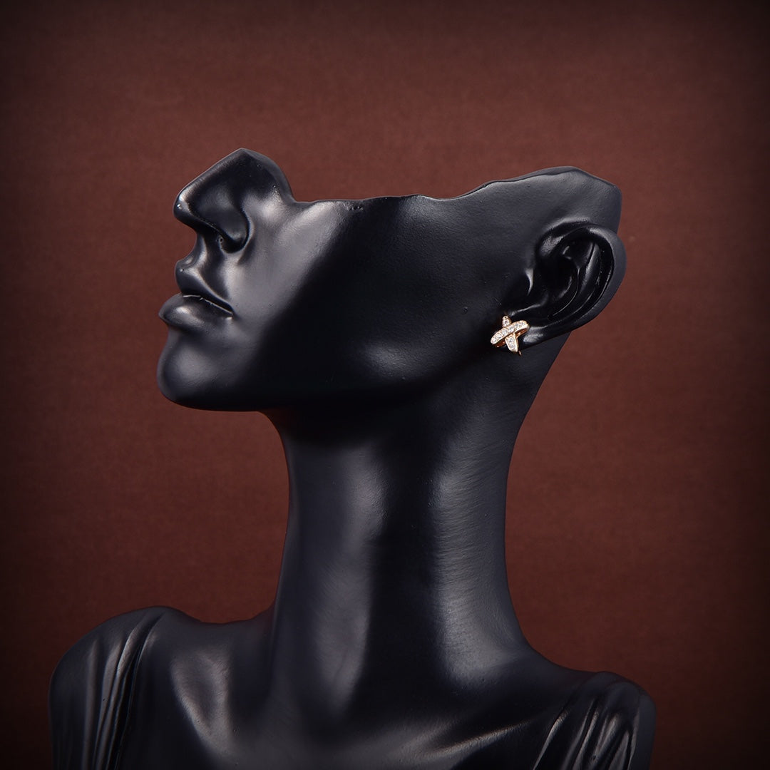 [ELAN LUXE]JEUX DE GOLD DIAMOND EARRINGS
