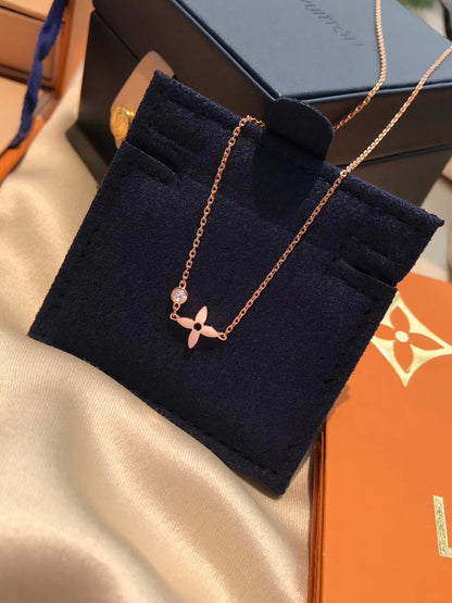 [ELAN LUXE]BLOSSOM PENDANT PINK GOLD AND DIAMOND