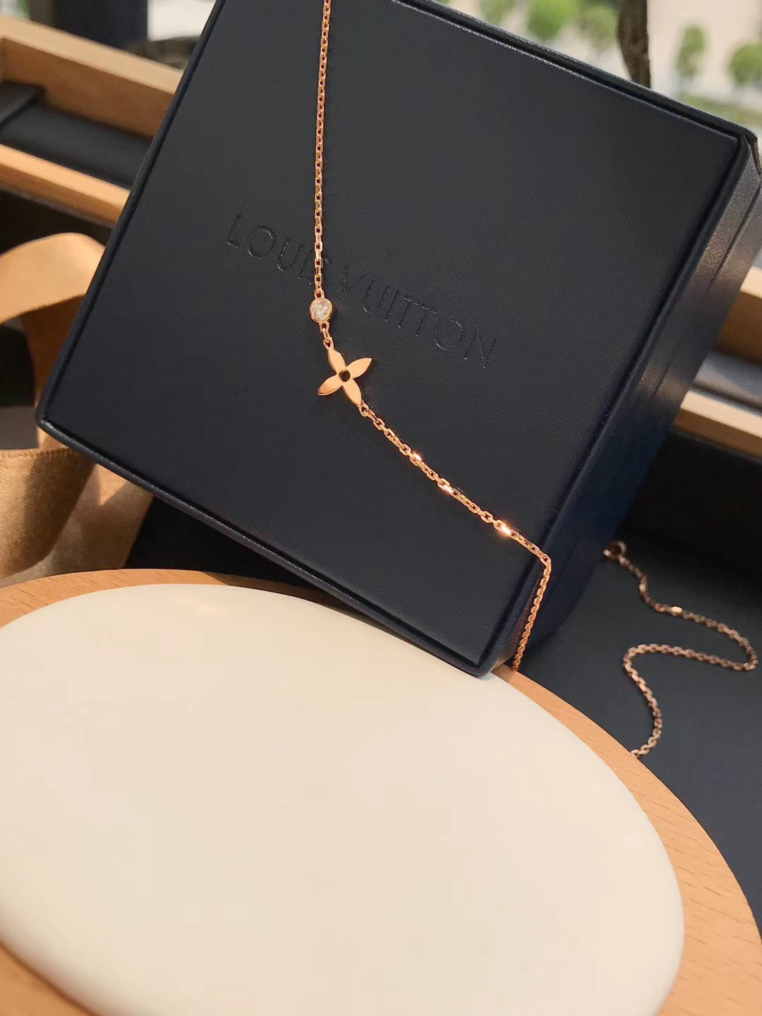 [ELAN LUXE]BLOSSOM PENDANT PINK GOLD AND DIAMOND
