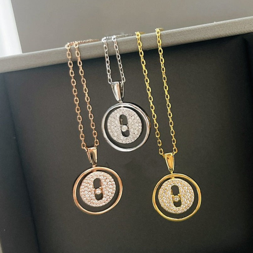 [ELAN LUXE]LUCKY MOVER PM PAVED NECKLACE