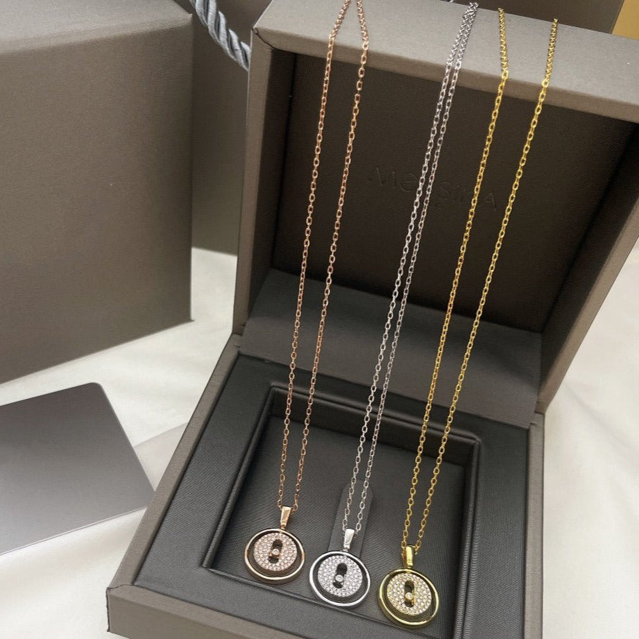 [ELAN LUXE]LUCKY MOVER PM PAVED NECKLACE