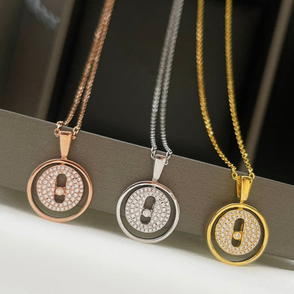 [ELAN LUXE]LUCKY MOVER PM PAVED NECKLACE