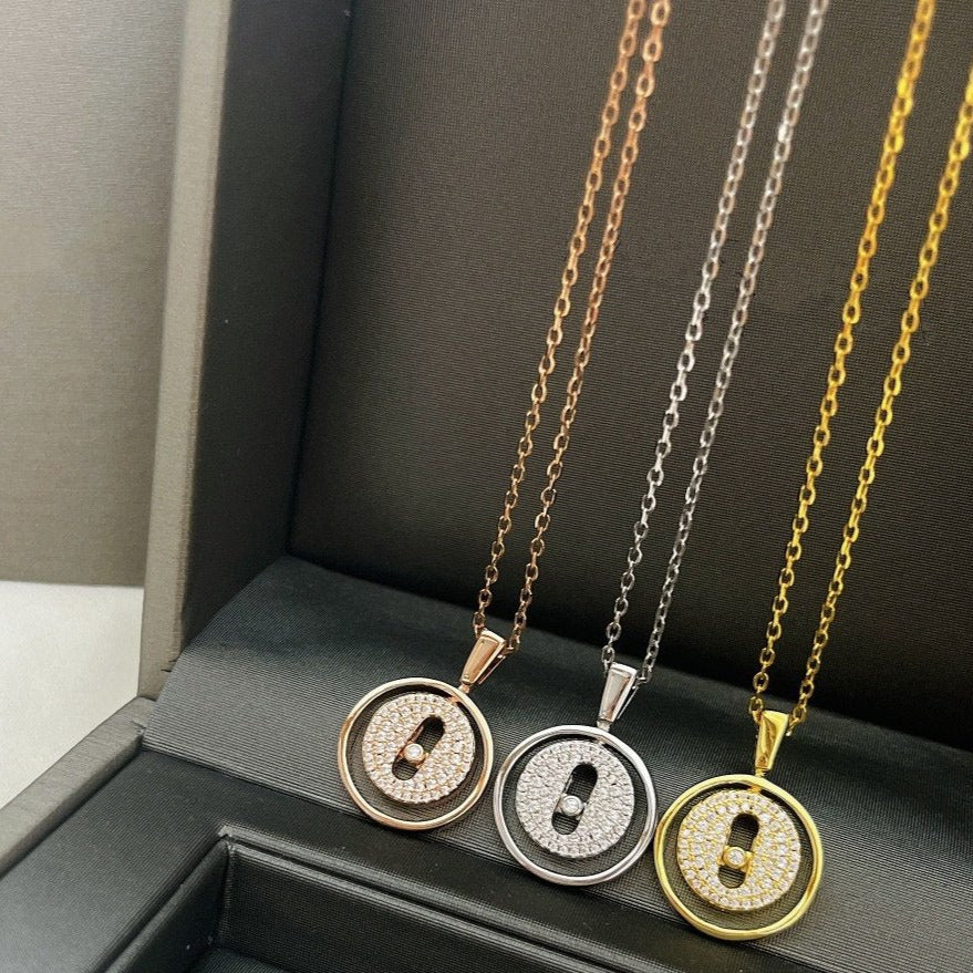 [ELAN LUXE]LUCKY MOVER PM PAVED NECKLACE