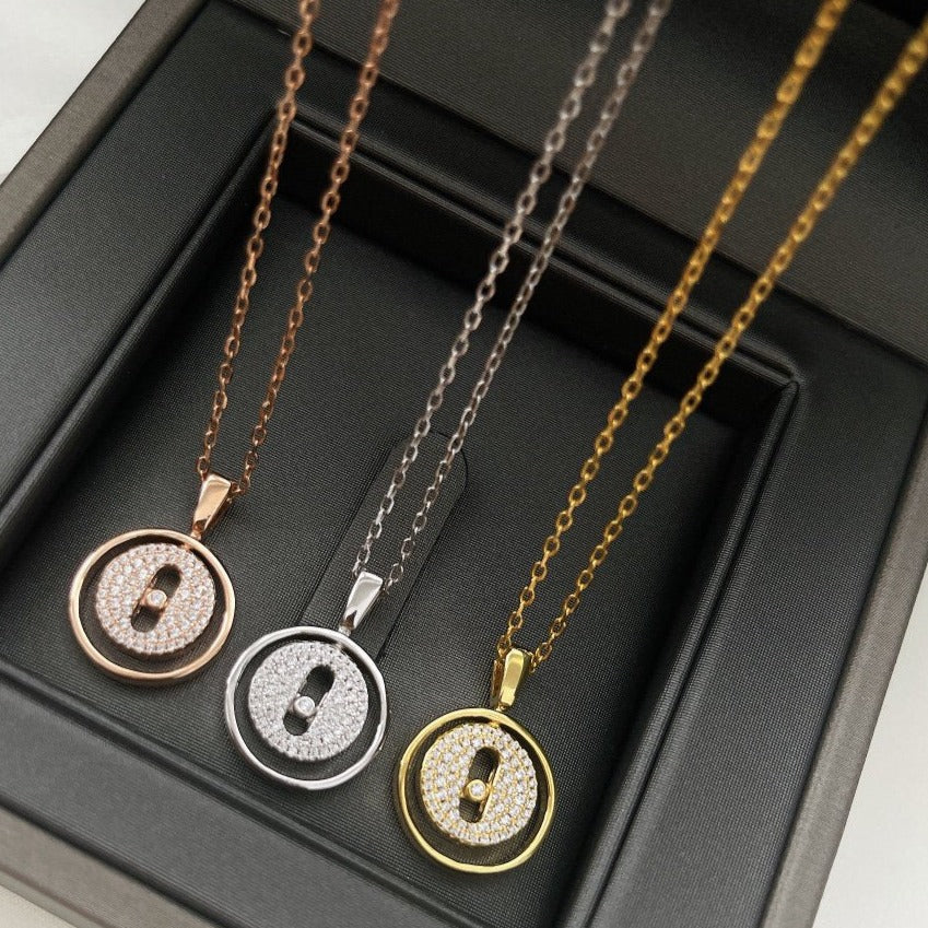 [ELAN LUXE]LUCKY MOVER PM PAVED NECKLACE