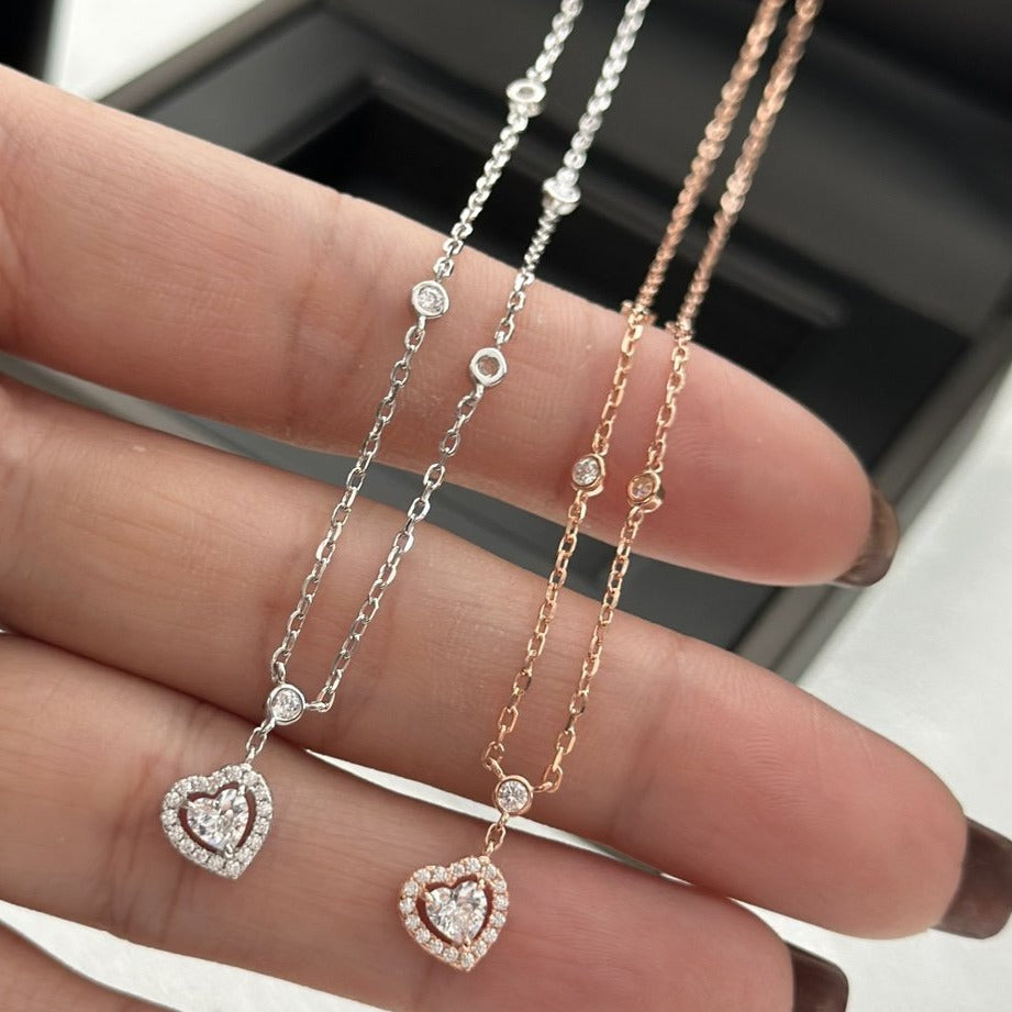 [ELAN LUXE]JOY HEART DIAMOND NECKLACE