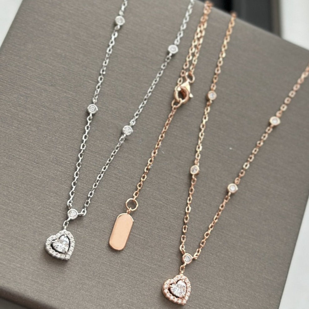 [ELAN LUXE]JOY HEART DIAMOND NECKLACE