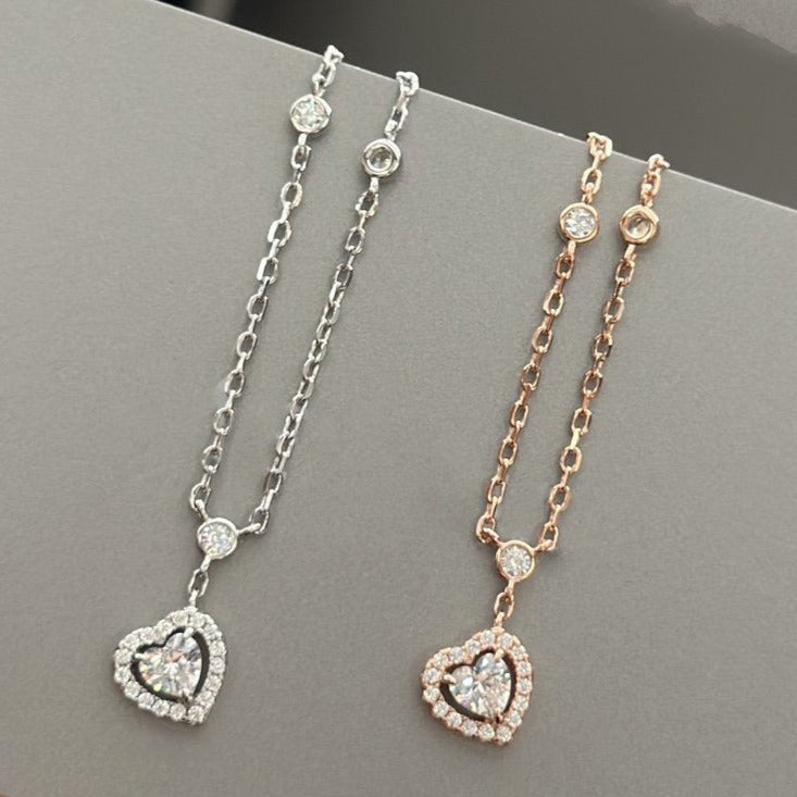 [ELAN LUXE]JOY HEART DIAMOND NECKLACE