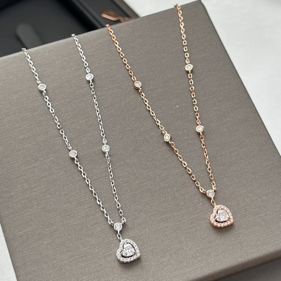 [ELAN LUXE]JOY HEART DIAMOND NECKLACE