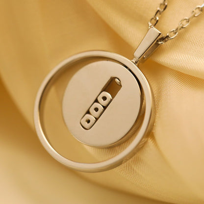 [ELAN LUXE]LUCKY MOVE MM SILVER DIAMOND NECKLACE