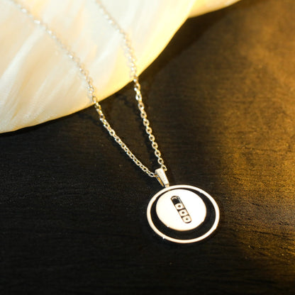 [ELAN LUXE]LUCKY MOVE MM SILVER DIAMOND NECKLACE