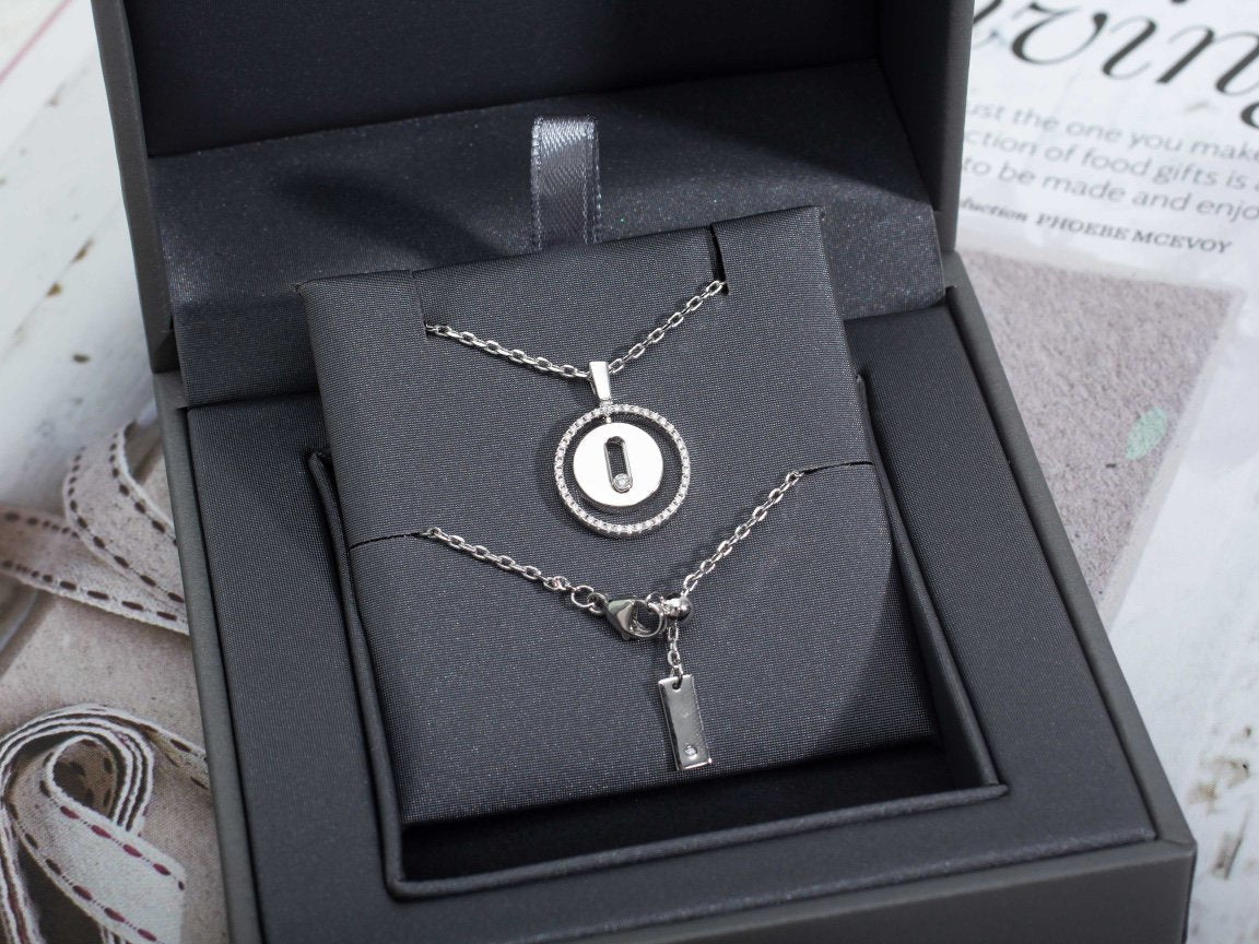 [ELAN LUXE]LUCKY MOVE PM NECKLACE SILVER DIAMOND