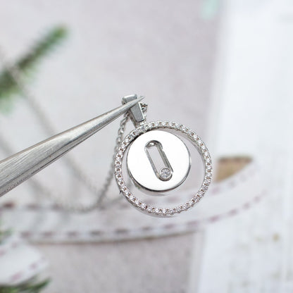 [ELAN LUXE]LUCKY MOVE PM NECKLACE SILVER DIAMOND