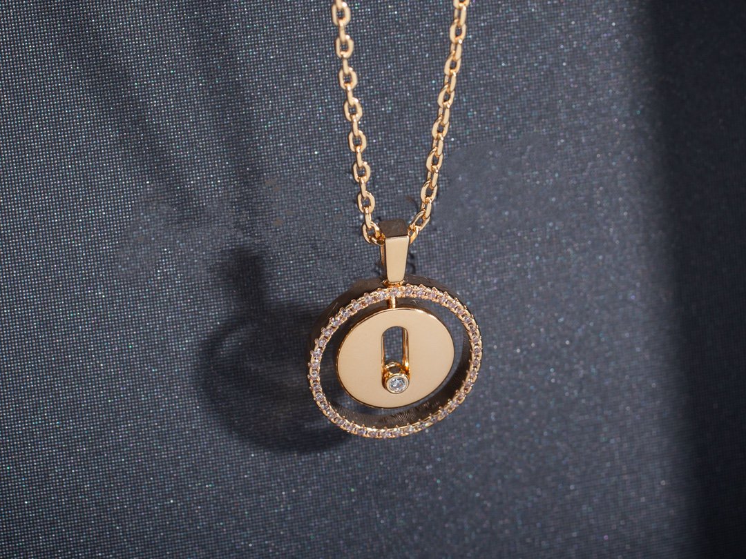 [ELAN LUXE]LUCKY MOVE PM NECKLACE PINK GOLD DIAMOND