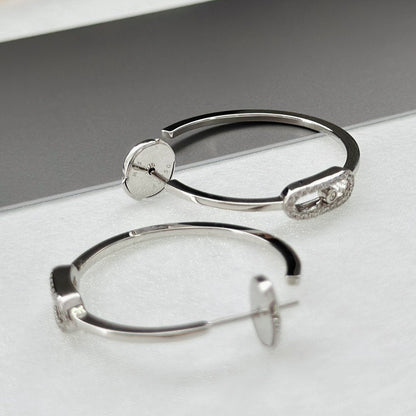 [ELAN LUXE]CREOLES MOVE UNO PM DIAMOND EARRINGS