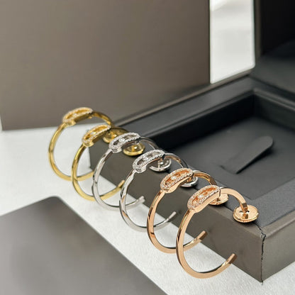 [ELAN LUXE]CREOLES MOVE UNO PM DIAMOND EARRINGS