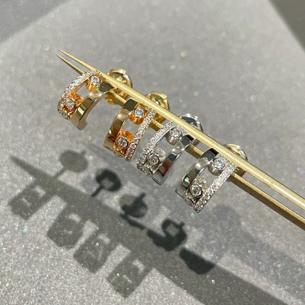 [ELAN LUXE]MOVE ROMANE EARRINGS DIAMOND